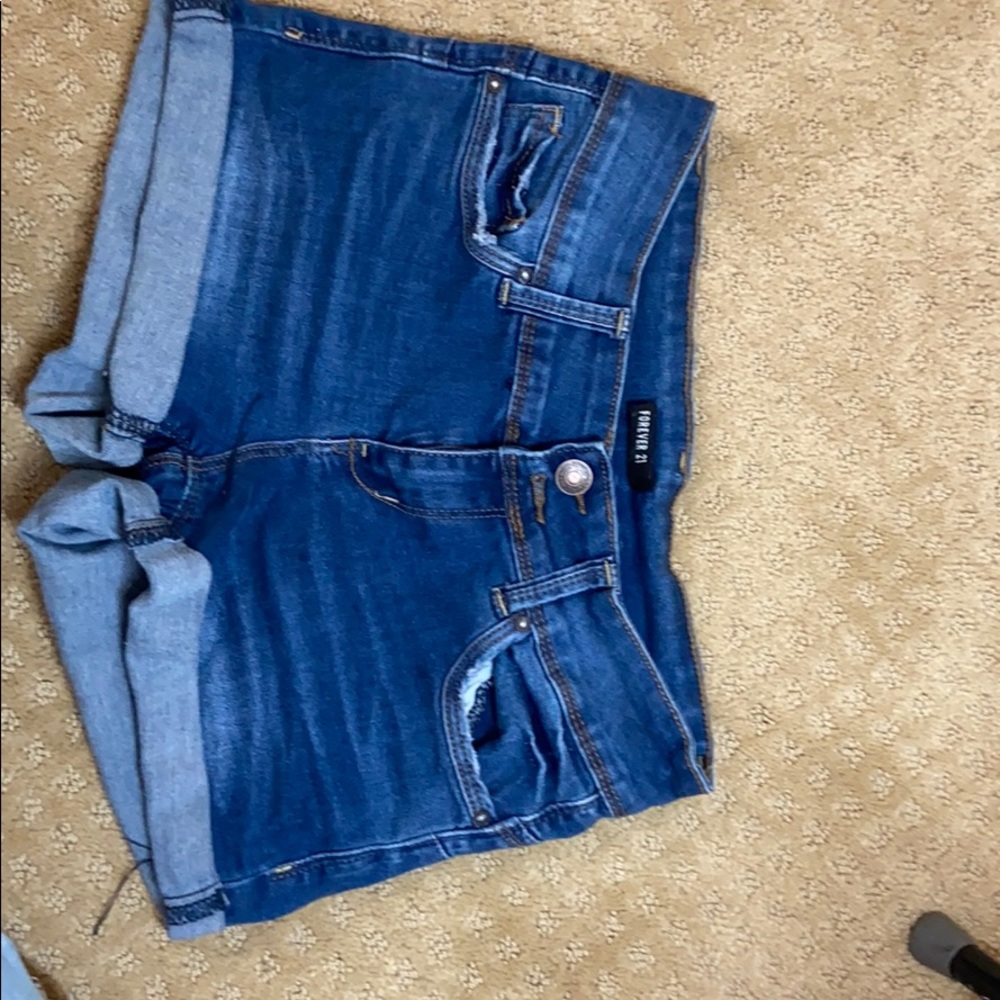 Forever 21 dark blue shorts
